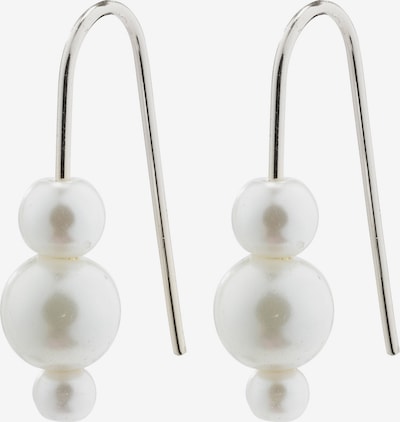 Pilgrim Náušnice 'ELBERTA' - strieborná / perlovo biela, Produkt