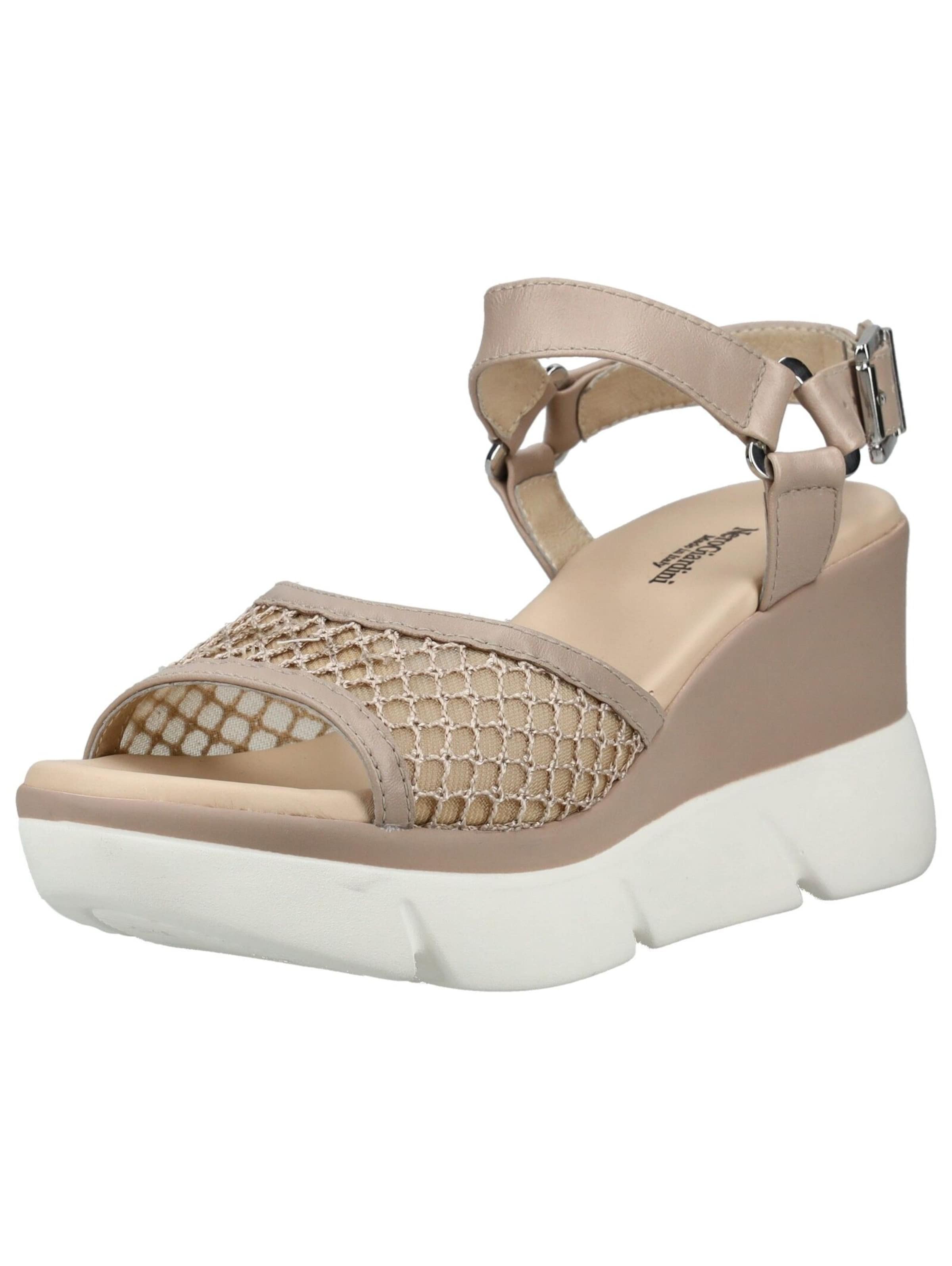 Sandales Nero Giardini en beige : devant