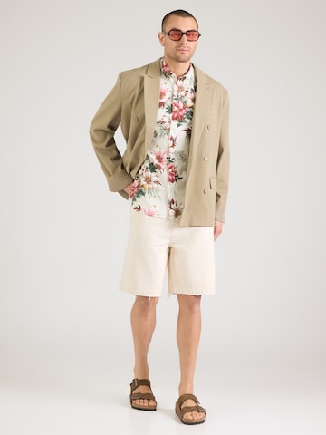 Coupe regular Chemise Lindbergh en blanc