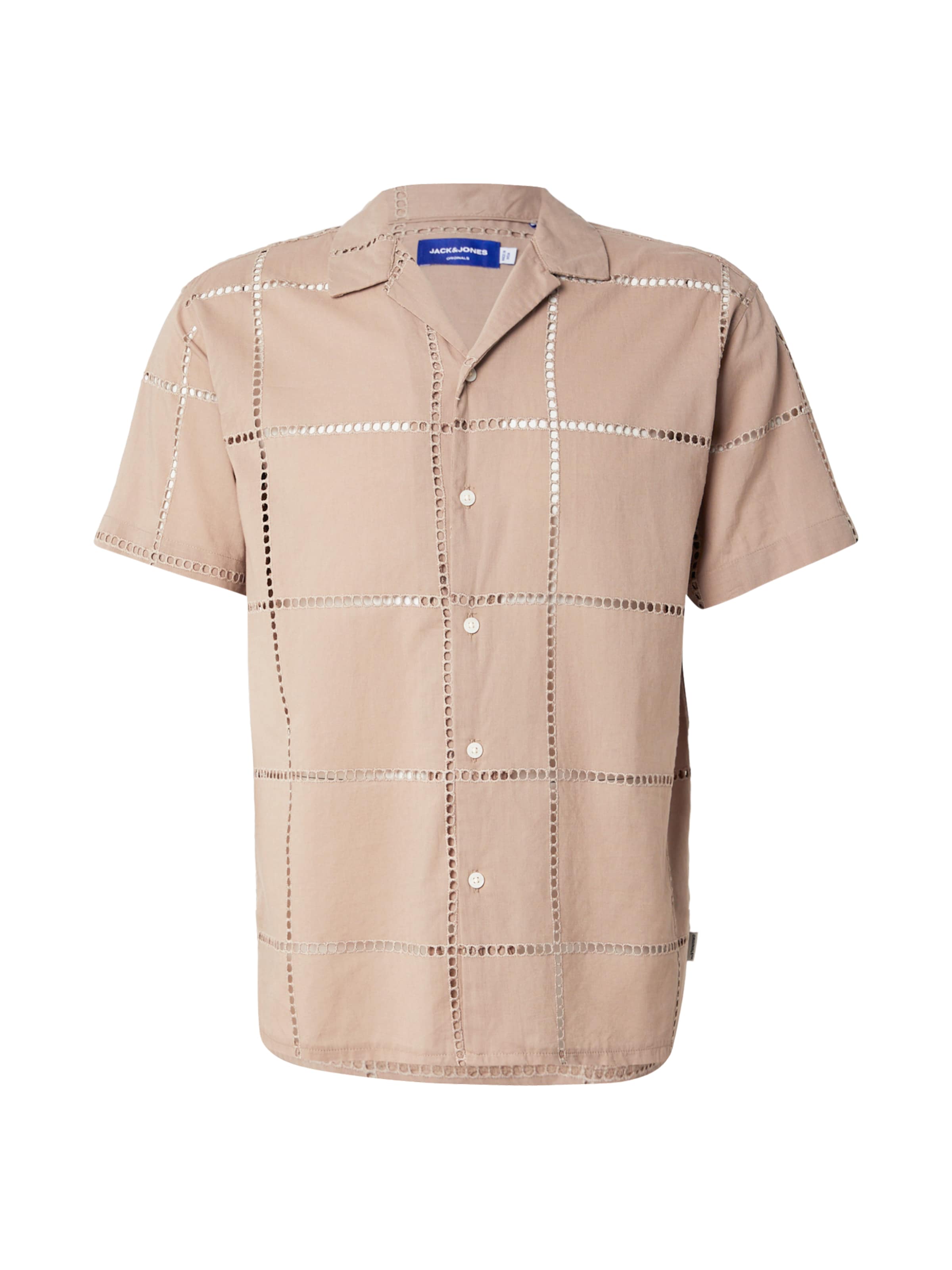 JACK & JONES Comfort Fit Hemd 'JORSUMMER LUKE' in Braun: Vorderseite