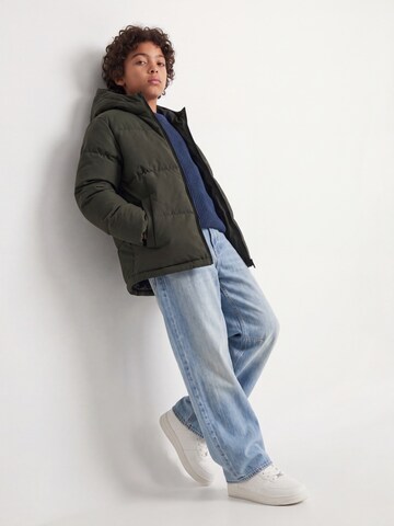 Jack & Jones Junior Winter Jacket 'JJGALAXY' in Green
