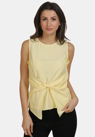 usha BLUE LABEL Top in Yellow: front