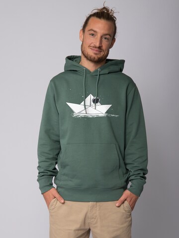 Watapparel Sweatshirt 'Astronaut' in Groen: voorkant