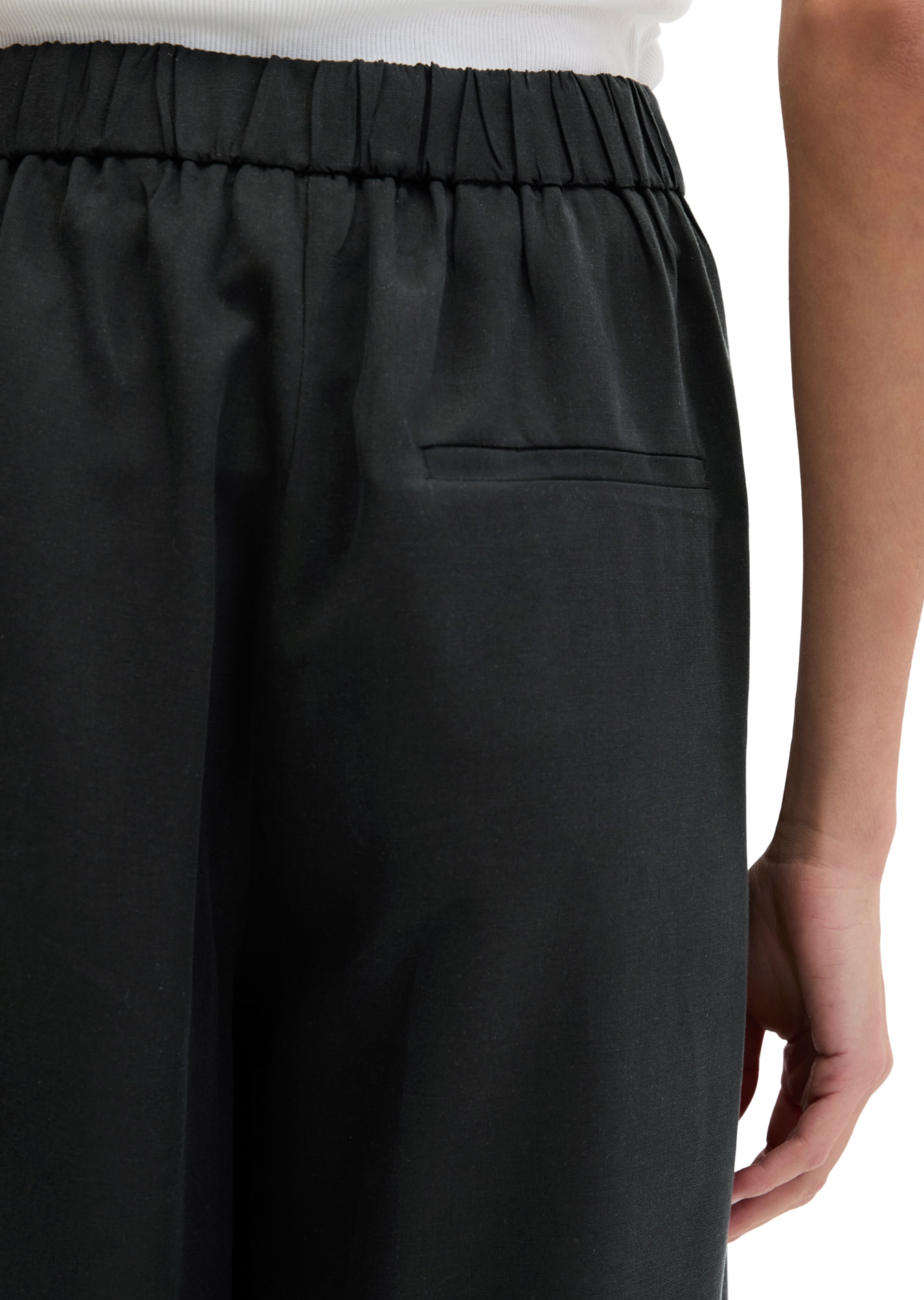 Wide Leg Pantalon Marc O'Polo en noir