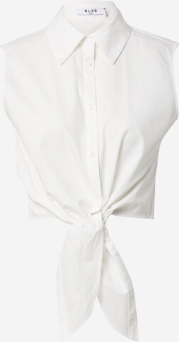 Camicia da donna di NA-KD in bianco: frontale