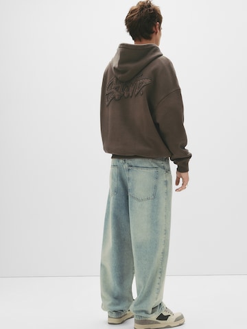Pull&Bear Sweatshirt 'STWD' i brun