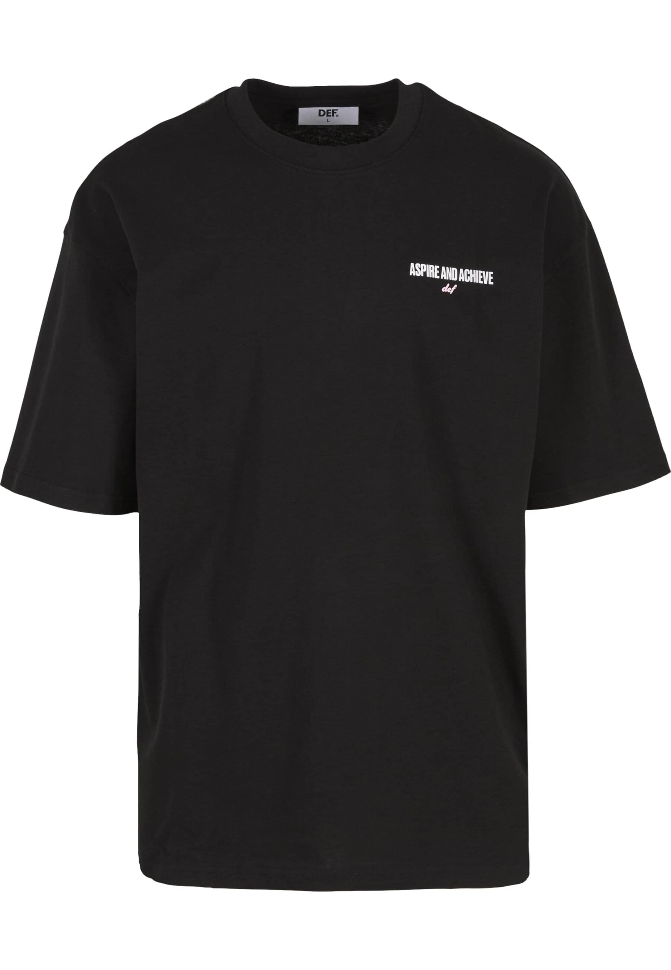 DEF - Camiseta 'Tictactoe' en negro: frente