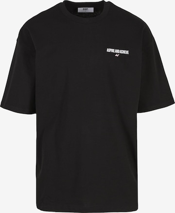 DEF - Camiseta 'Tictactoe' en negro: frente