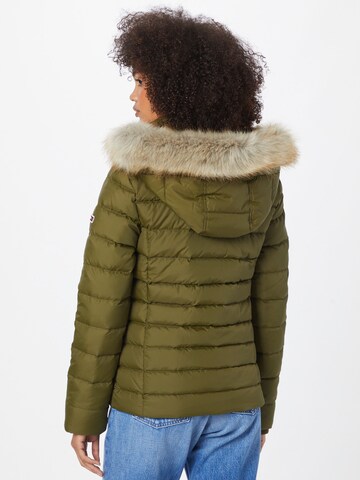 Tommy Jeans Winter Jacket 'Essential' in Green