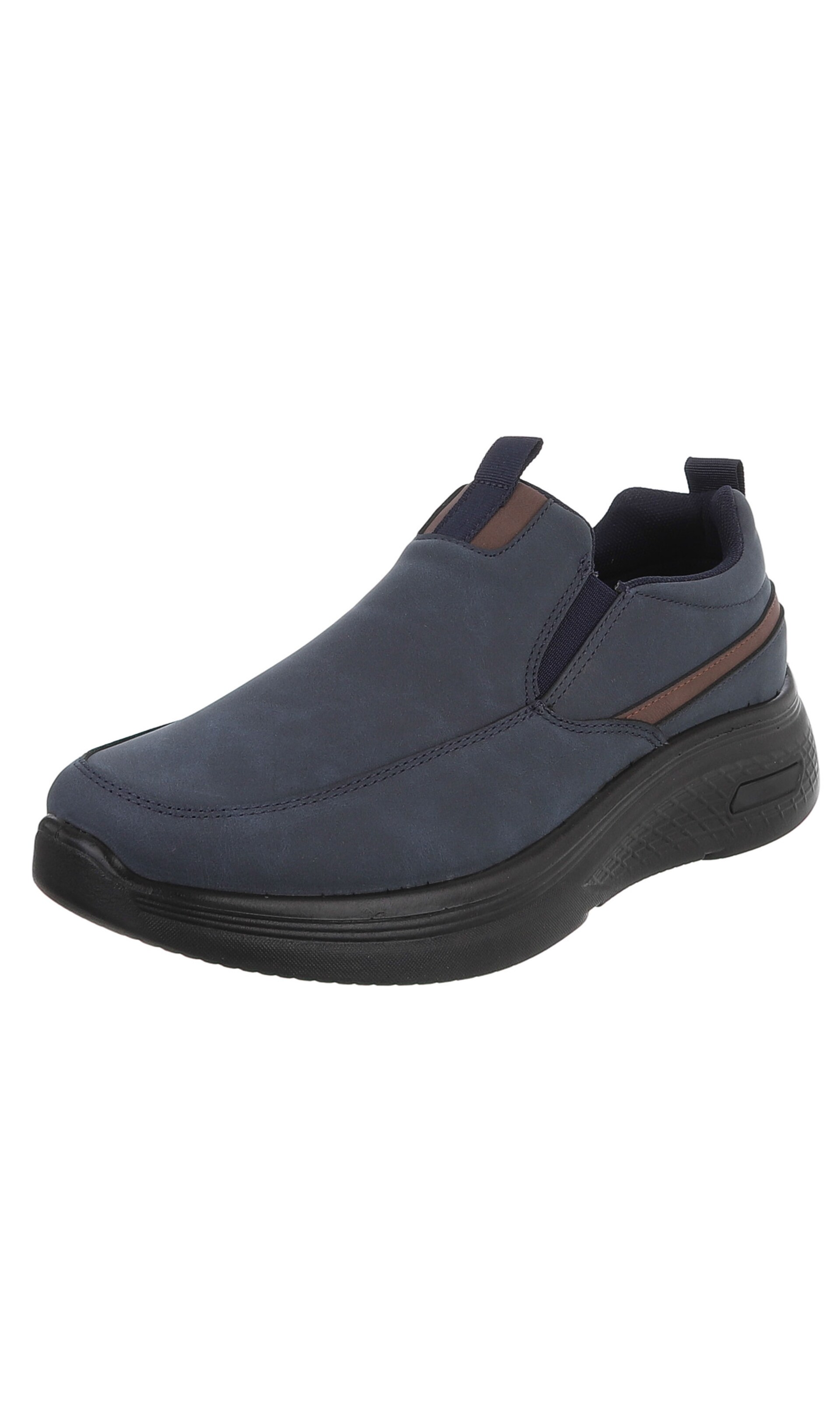 CoolWalk Slip-Ons in Blue: front