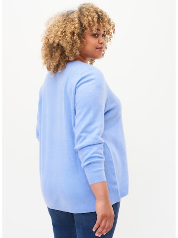 Zizzi Strickjacke in Blau