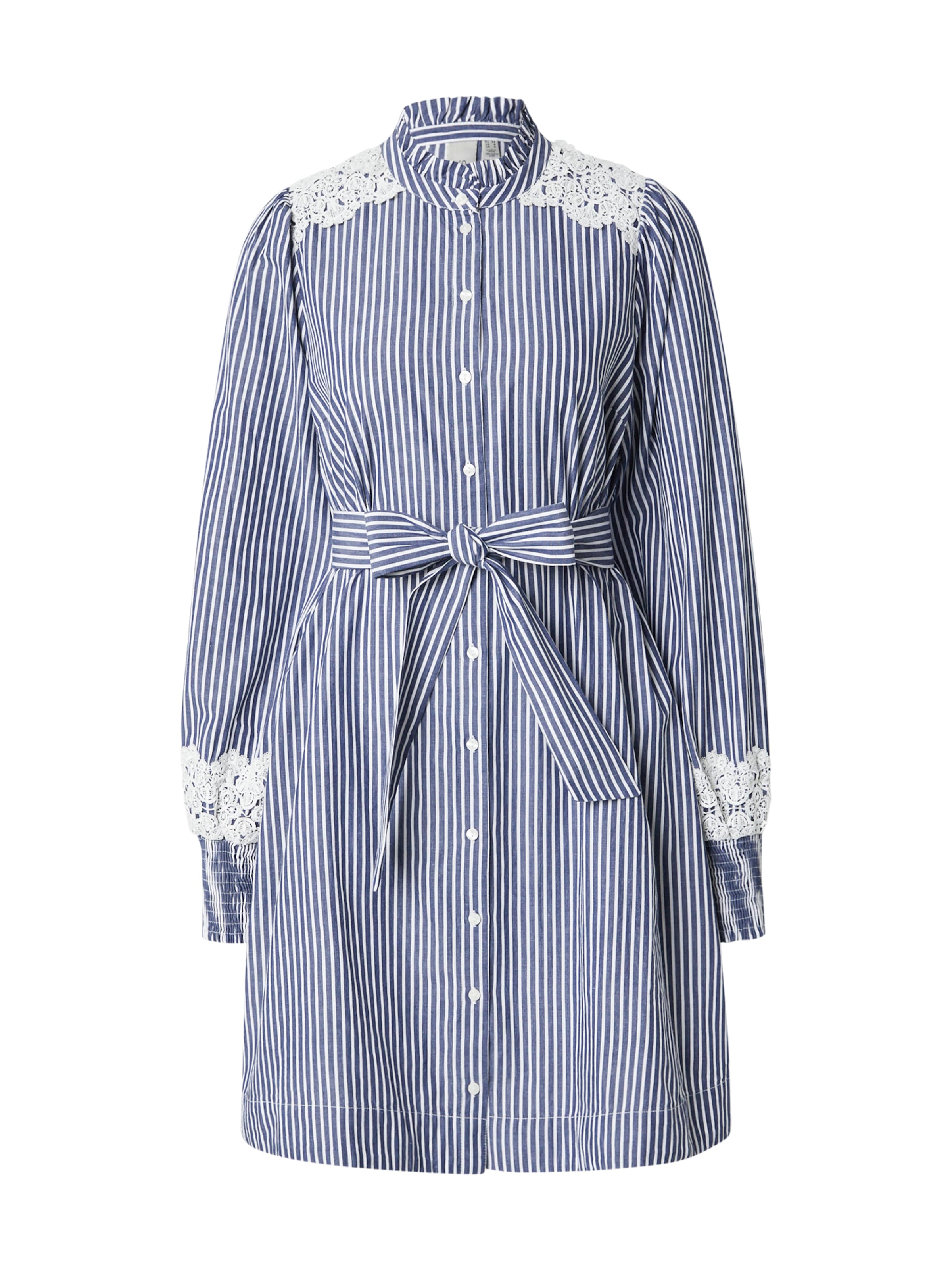 YAS Skjortklänning 'YASSTRIA' i blå: framsida