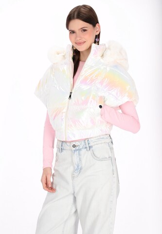 MYMO Weste in Weiß: Vorderseite