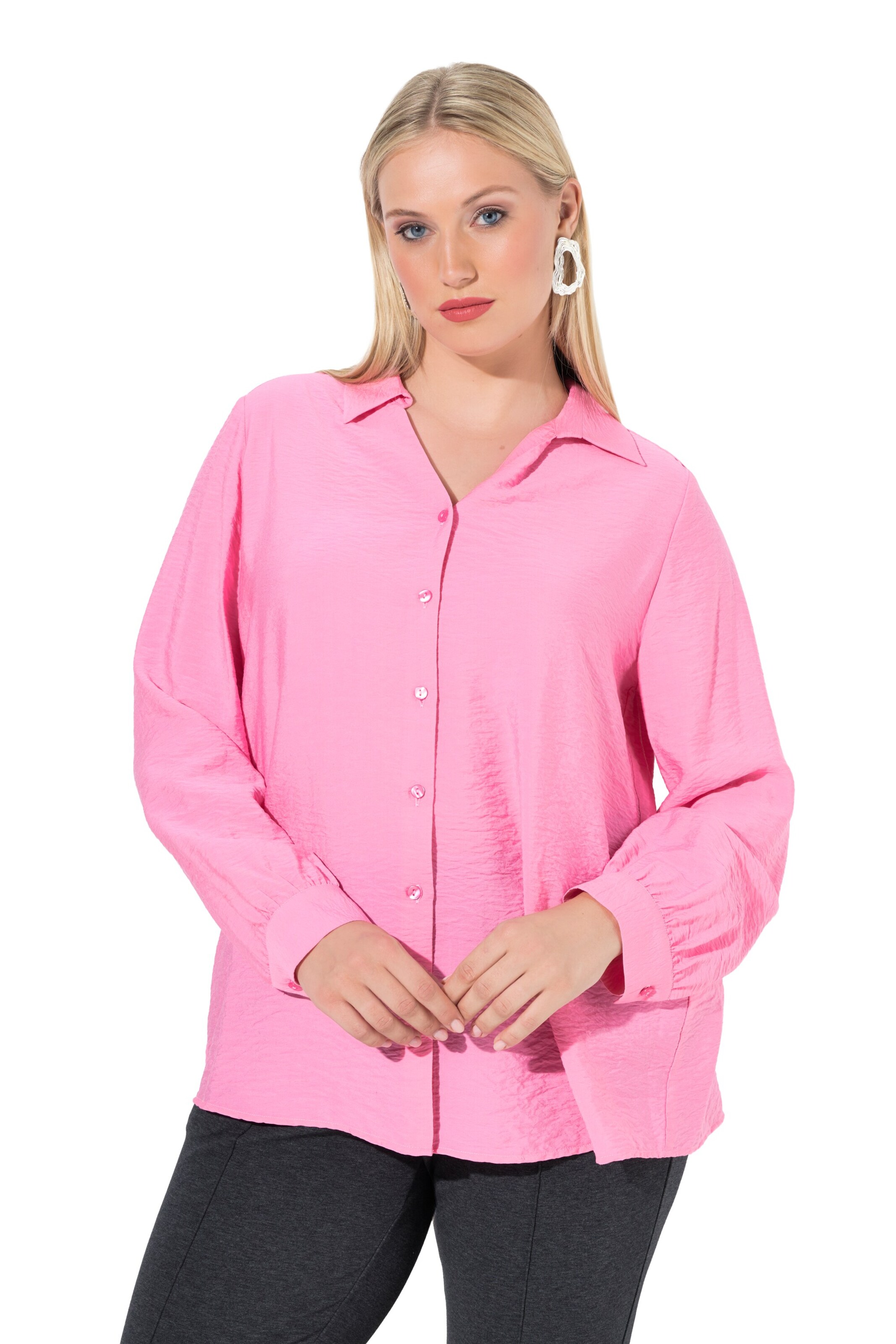 Ulla Popken Blouse in Pink: front