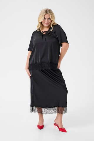Chemisier 'Hilla Lace' KAFFE CURVE en noir