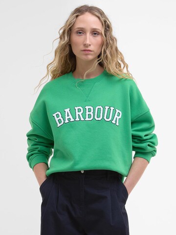 Sweat-shirt 'Silverdale' Barbour en vert : devant