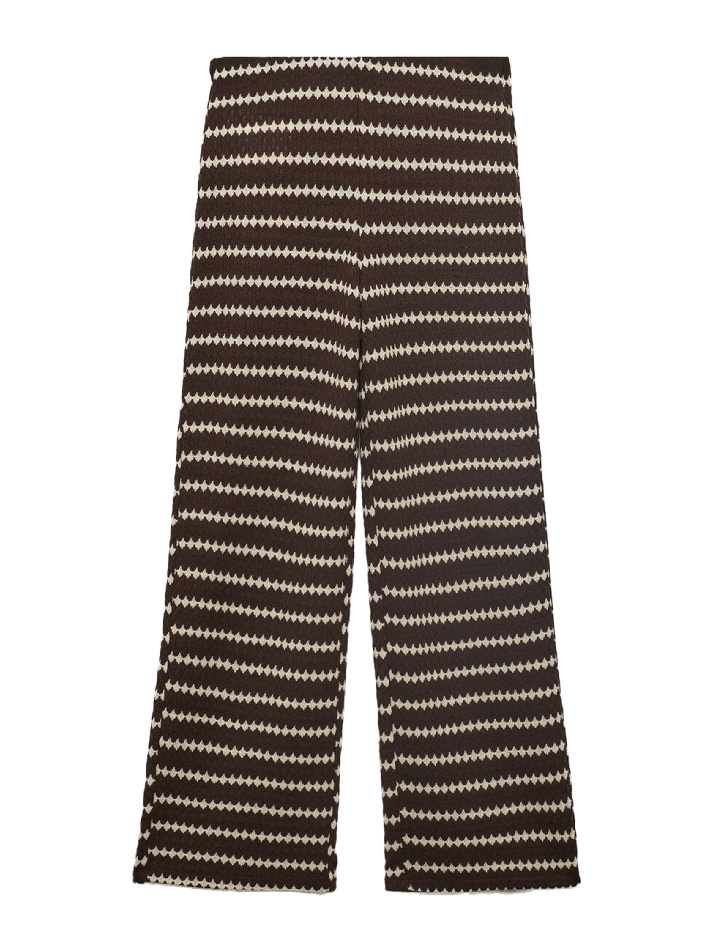 MANGO Loosefit Kalhoty 'NATI' – hnědá: přední strana