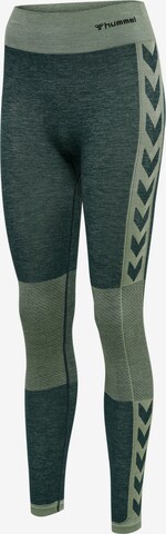 Hummel Skinny Workout Pants in Green