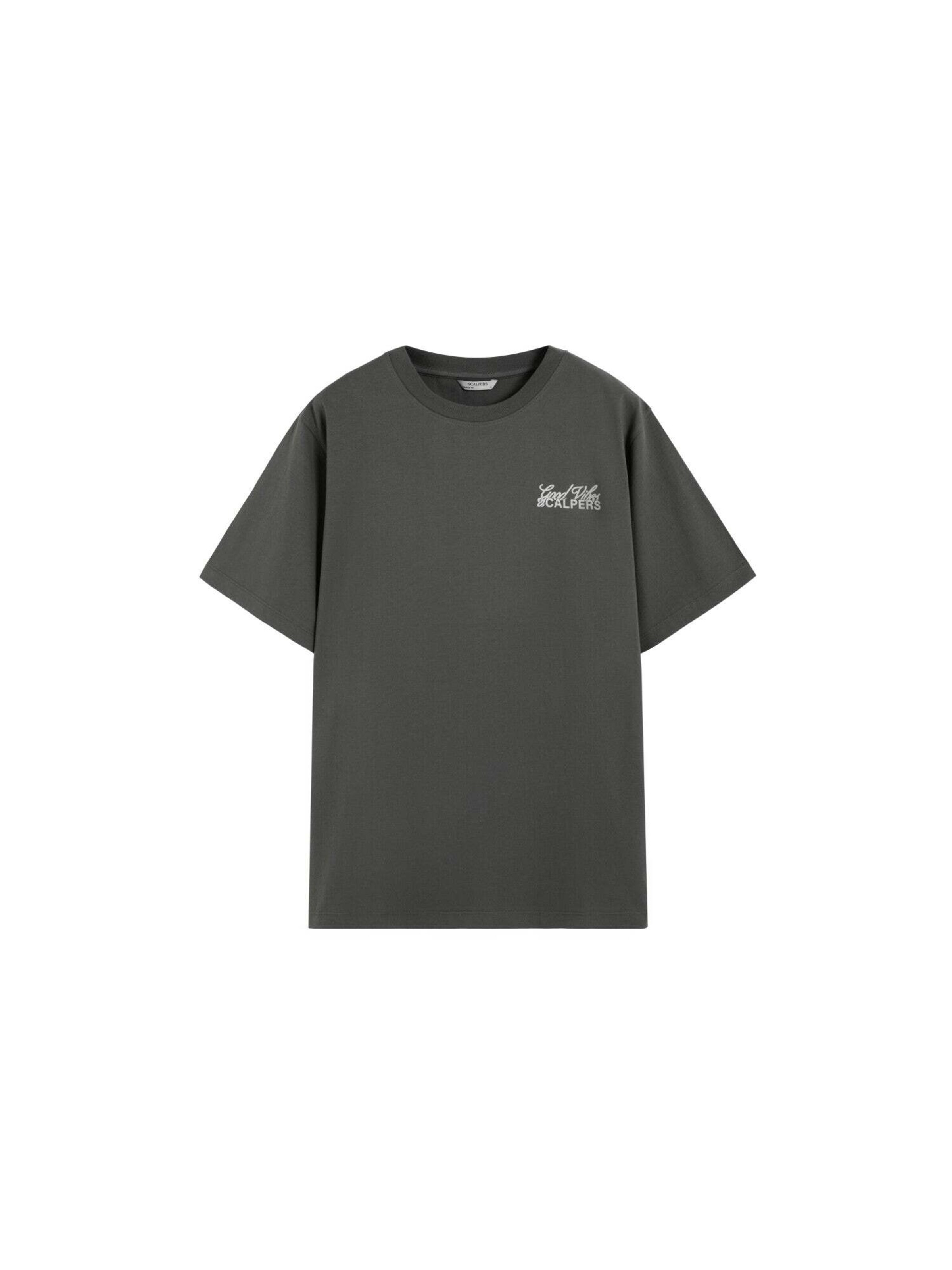 Scalpers Good Vibes Tee ' ' in Schwarz: Vorderseite