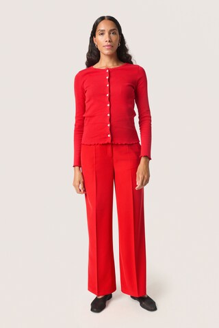 Cardigan 'SLVenola' SOAKED IN LUXURY en rouge