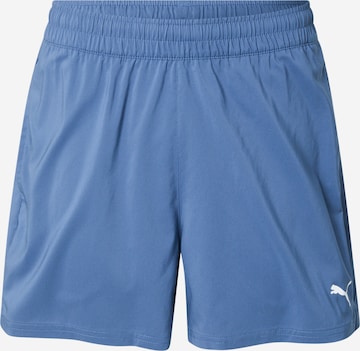 PUMAregular Sportske hlače 'Tad Essentials' - plava boja: prednji dio