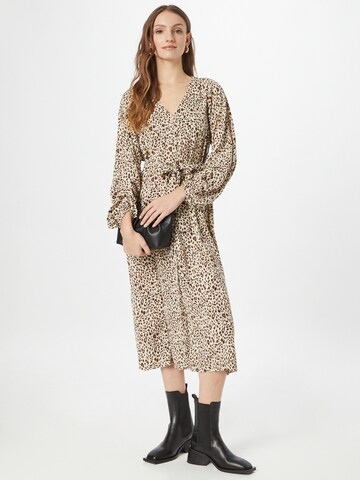 In The Style Shirt Dress in Beige