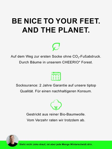 CHEERIO* Socken 'INVISIBLE FELLOW 6P' in Schwarz