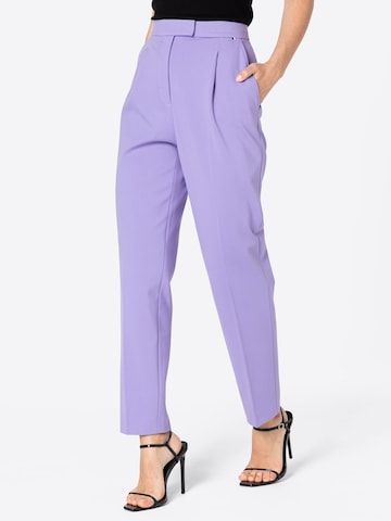 Regular Pantalon à pince 'Ternara' BOSS Black en violet : devant