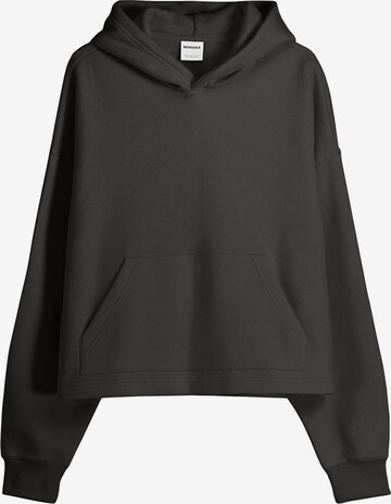 Bershka Sweatshirt in Zwart: voorkant