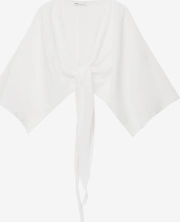 Pull&Bear Blouse in White: front