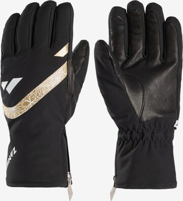 Zanier Full Finger Gloves 'STUBAI.STX' in Brown: front