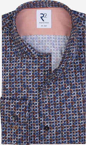Coupe regular Chemise R2 Amsterdam en bleu : devant