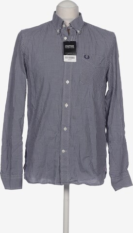 Fred Perry Button Up Shirt in M in Blue: front