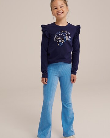 Flared Leggings di WE Fashion in blu