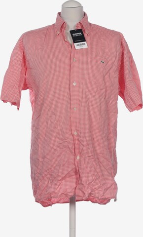 LACOSTE Button Up Shirt in M in Pink: front
