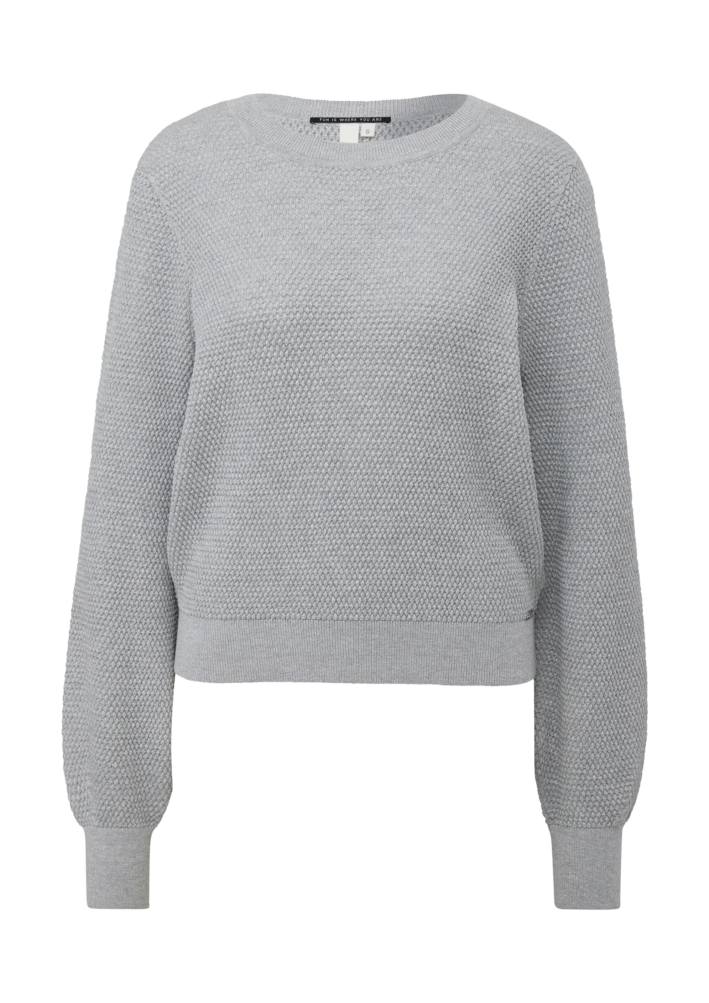 QS Trui in Grijs: voorkant