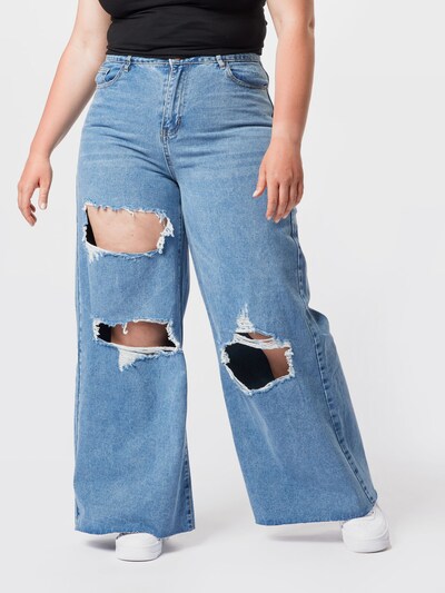 Missguided Plus Džíny - modrá džínovina, Model/ka