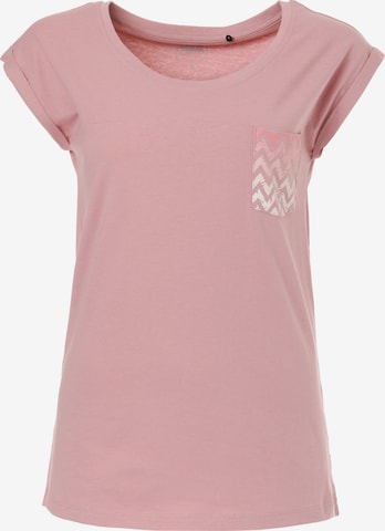 T-shirt Lakeville Mountain en rose : devant