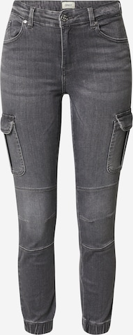 ONLY - Slimfit Pantalón vaquero cargo 'Missouri' en gris: frente