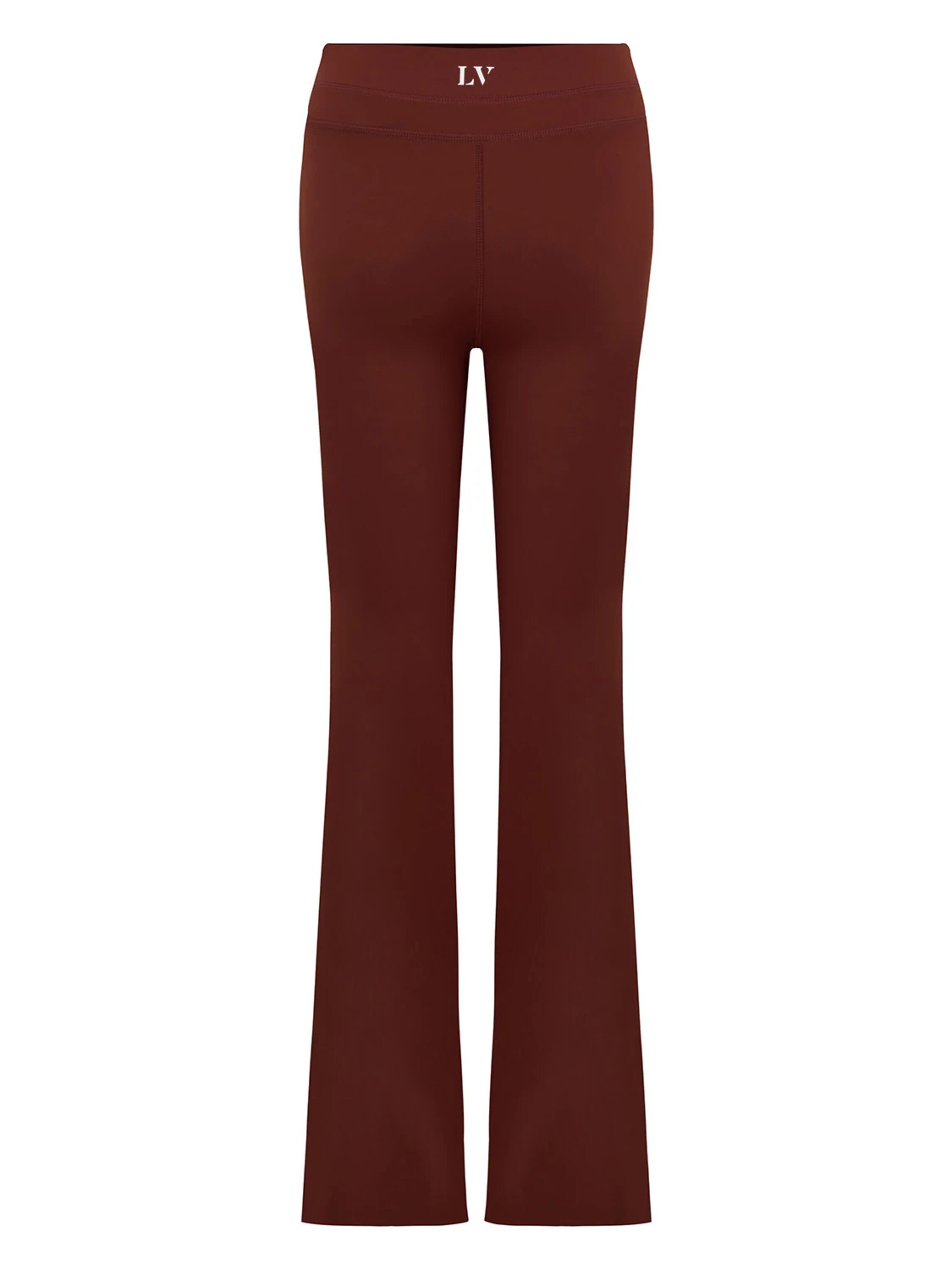La V Flared Sportbroek 'Flared sportlegging Faye' in Bruin