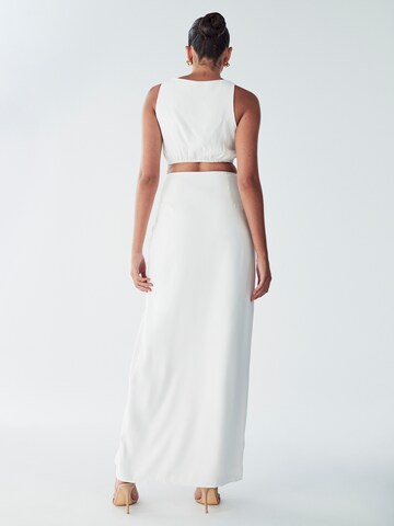 Robe de soirée 'Kristall' BWLDR en blanc : derrière
