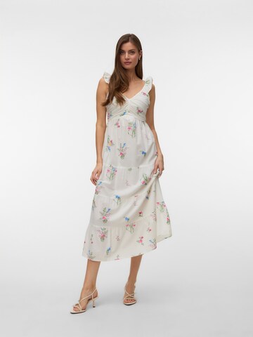 VERO MODA Kjole 'VMDICTHE' i hvid: forside