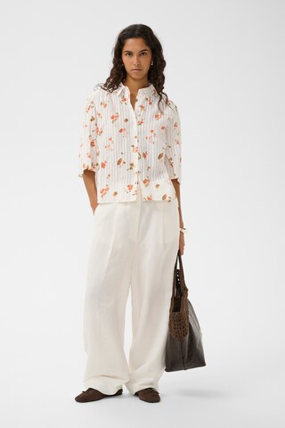 SOAKED IN LUXURY Bluse 'Bianca' i hvid