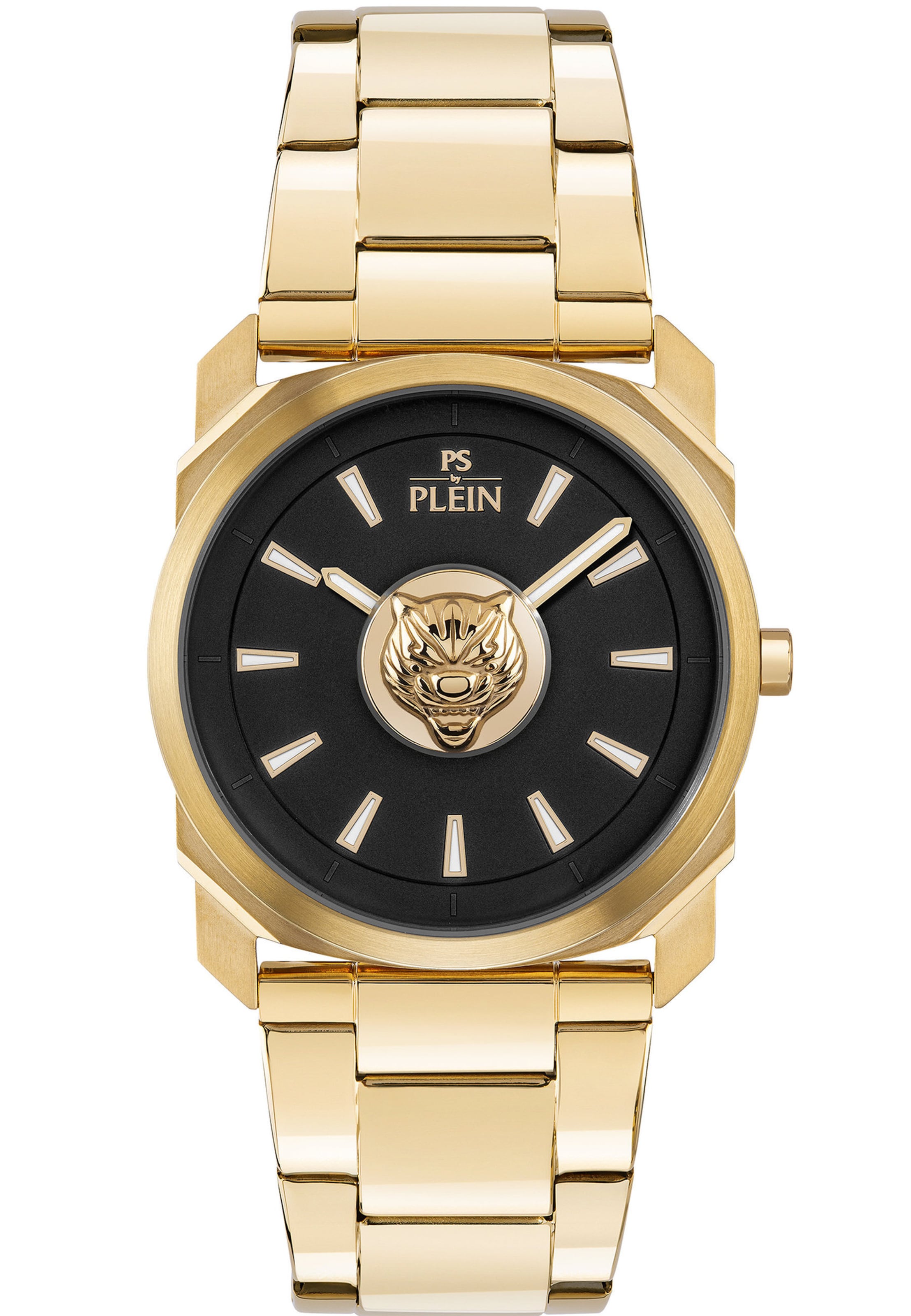 Plein Sport Uhr  'Dynamite' in Gold: Vorderseite