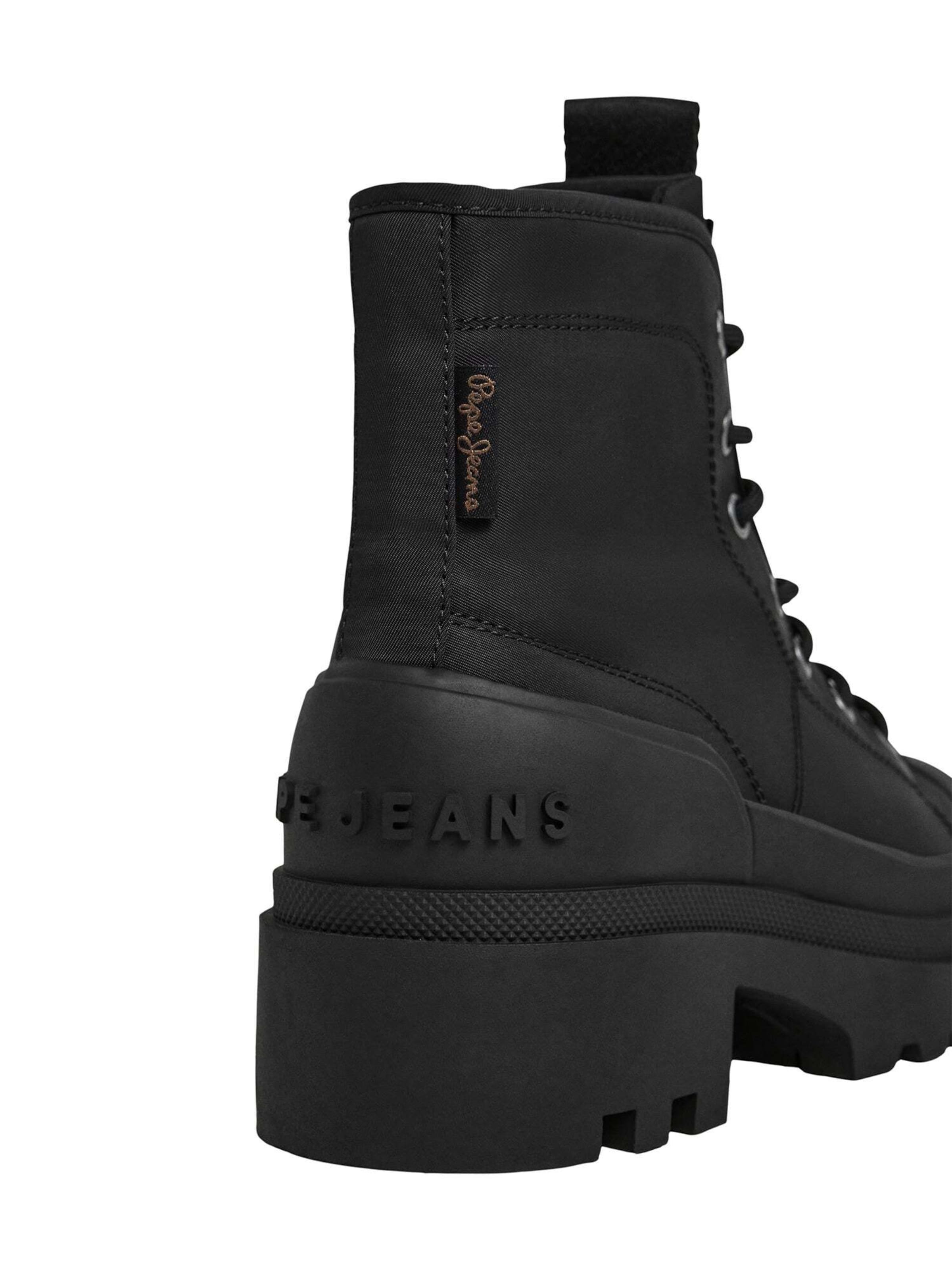 Bottines à lacets 'HALE CITY W' Pepe Jeans en noir