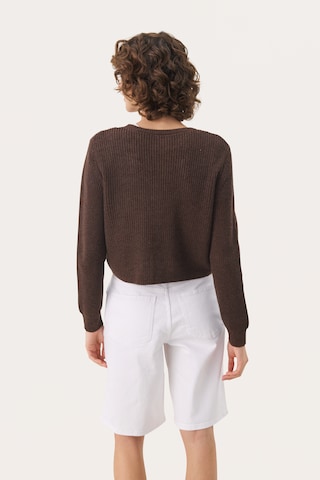 Part Two Knit cardigan 'GigiaPW' in Brown