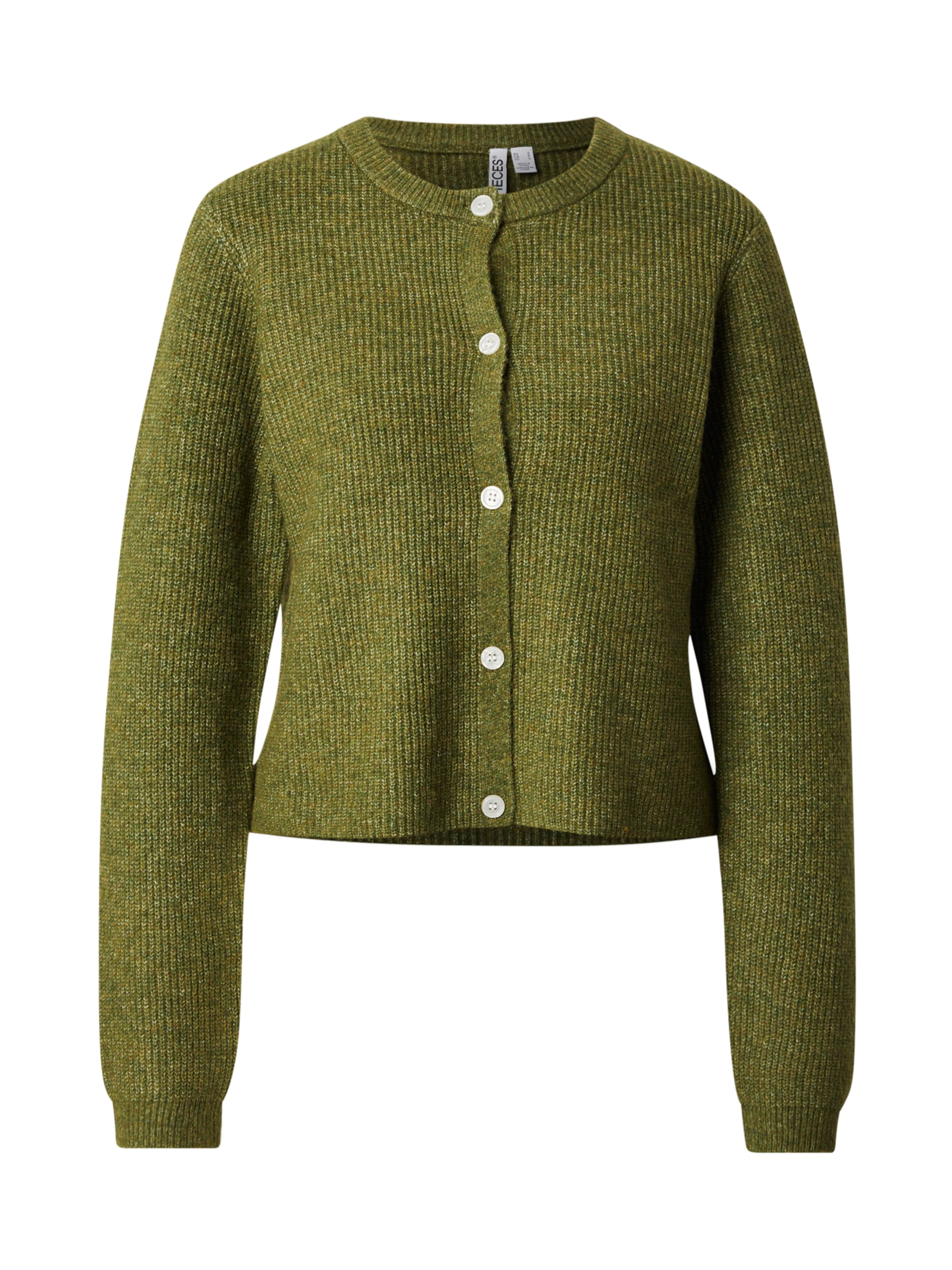 PIECES Knit Cardigan 'PCSILLY' in Yellow: front