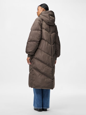 PIECES Winter Jacket in Brown