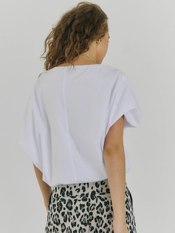 T-shirt 'Carlo' NORR en blanc