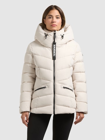 khujo Winterjas 'Hersch2' in Wit: voorkant